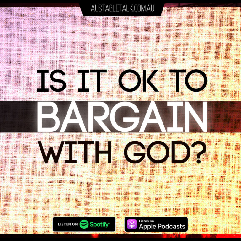 Is it ok to bargain with God?